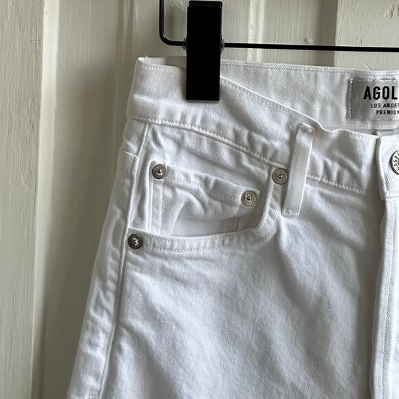 AGOLDE Nico High Rise White Slim Leg Jeans - Picture 3 of 9